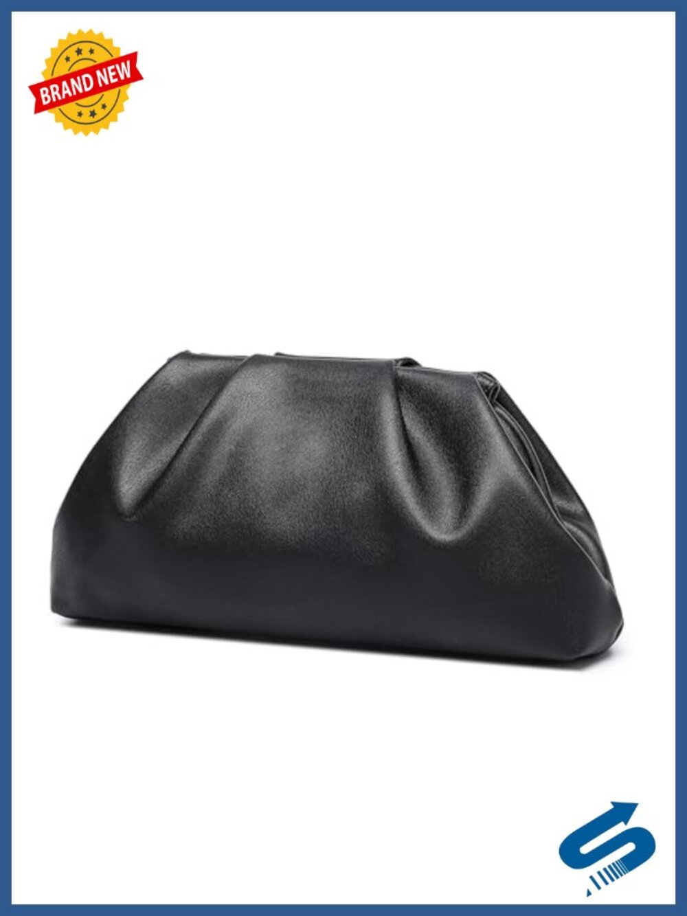Soft PU Leather Clutch Purses Formal Elegant Luxurious Evening Bag